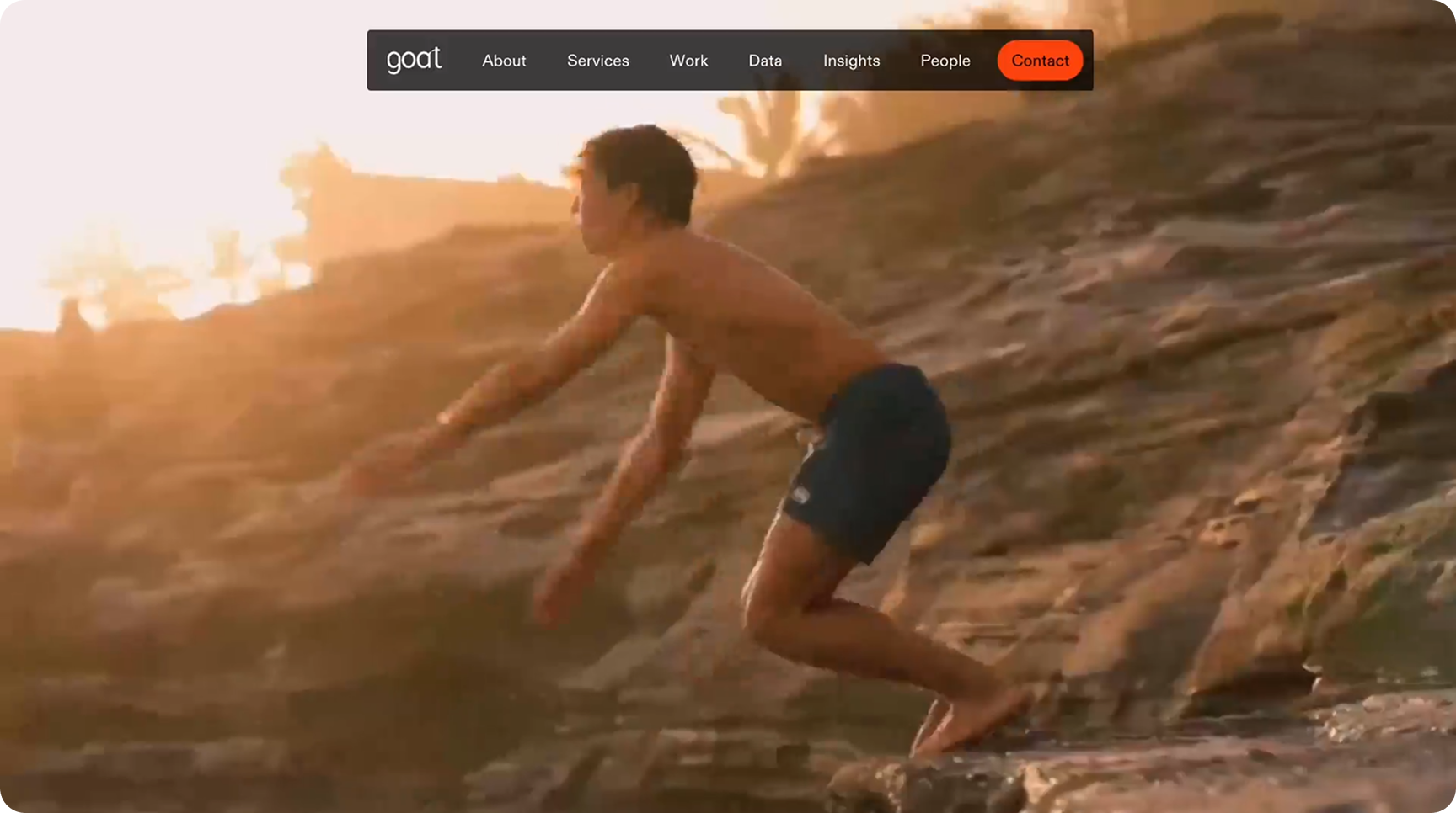 The Goat Agency website showcase